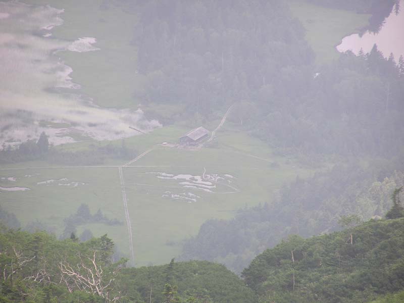 燧ヶ岳山頂から沼尻平 